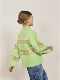 NAME IT Oversize Striktrøje Beify Arcadian Green